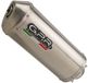 GPR Exhaust GPR Exclusive Satinox Cbf 125 Ie 04-14 Cat Gehomologeerd Compleet Uitlaatsysteem Grijs Homologated