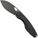 Fox Chilin FX-530-TIDSW PVD Black Stonewashed M398, Titanium gris couteau pliant, design Jesper Voxnaes