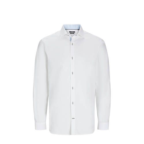 JACK & JONES PREMIUM slim fit overhemd JPRBLAPARKER bright white