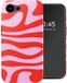 Selencia Hoesje - Geschikt voor Apple iPhone 17e / 16e - Backcover geschikt voor MagSafe - Dream Swirl Pink