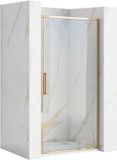 REA Rapid Swing - Scharnierende Douchedeur - Geborsteld Goud - 90 cm