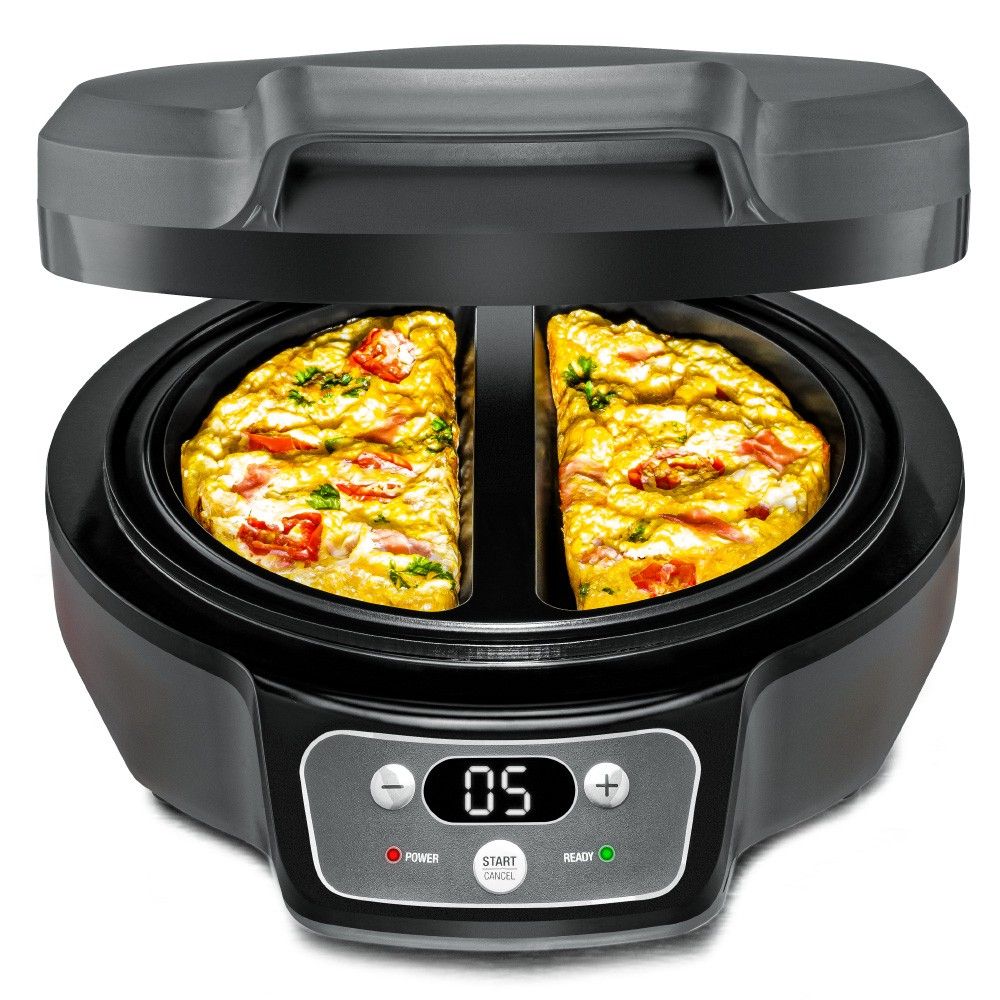 Rommelsbacher OM 950 Omeletmaker - Zwart/Wit - 950W - Touch Bediening