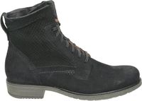 Josef Seibel MELINDA 02 Zwart Nubuck Veterboots Dames Maat 38