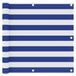 VidaXL Balkonscherm 90x400 cm oxford stof wit en blauw