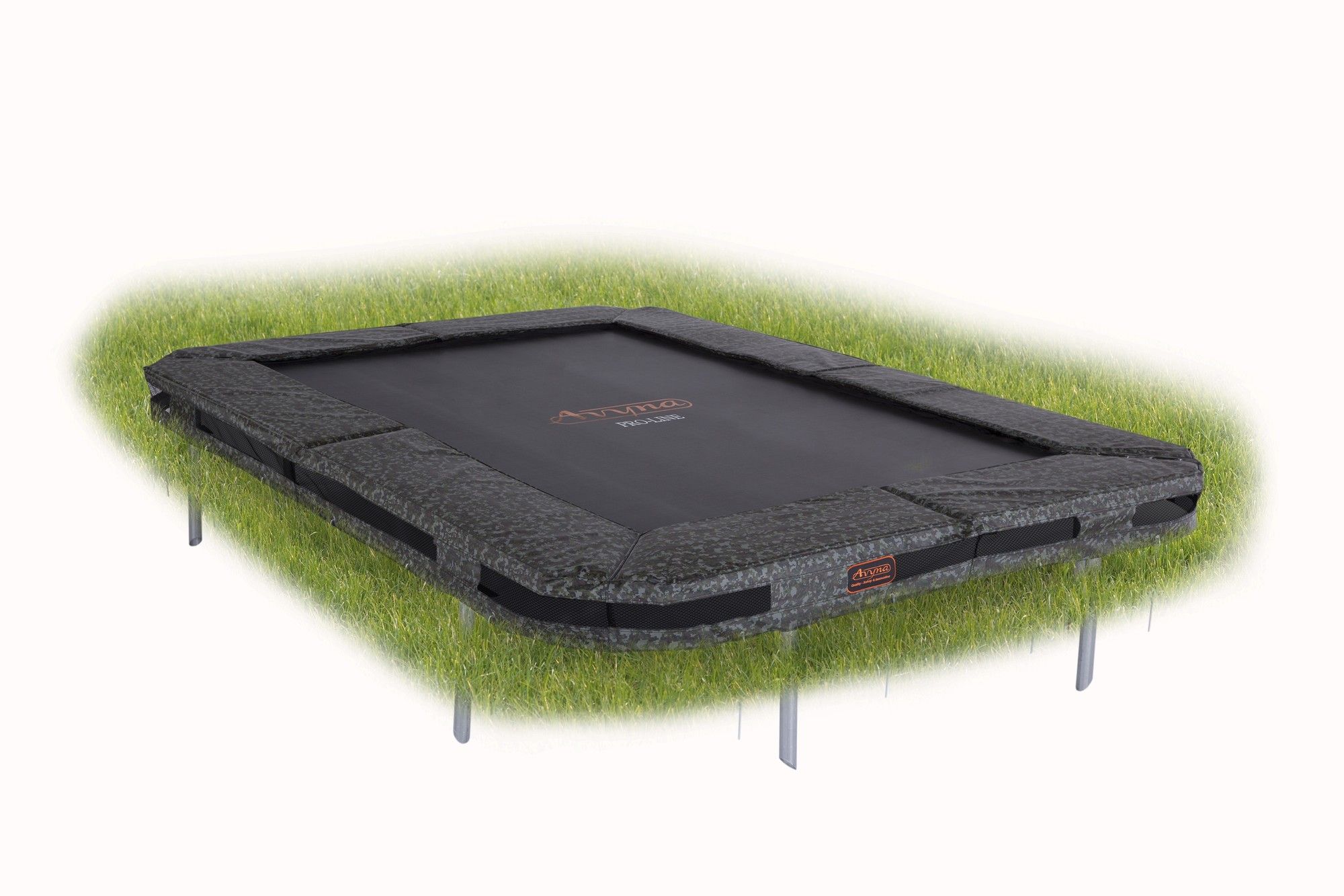 Avyna Pro-Line 213 Inground Rechthoekige Trampoline 275 x 190 cm Camo - Grijs