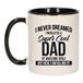 Bellatio Decorations Cool dad of awesome girls mok / beker zwart wit 300 ml - Cadeau mokken - Papa/ Vaderdag