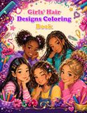 Girl's Hair Designs Coloring Book