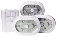 Lifemax Afstandsbediening Draadloze LED-verlichting, AAA batterijen, magnetische hold of bevestigingsgaten (3 Pack) Wit