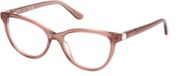 Guess Brillen met correctie GU50195 059 Cat Eye Volledig omrand Transparant Acetaat