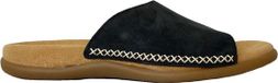Gabor Blauwe Leren Slippers