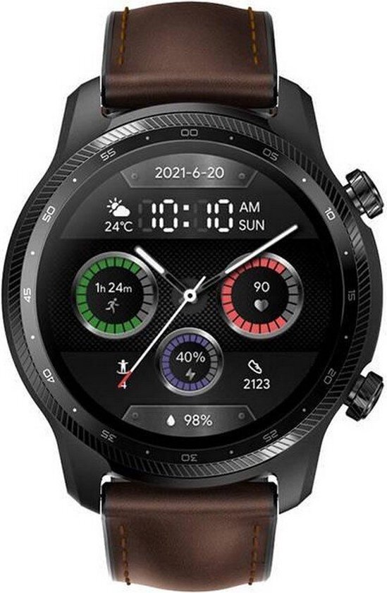 Mobvoi Pro 3 Ultra 4G/LTE Smartwatch Mobiele verbinding Qualcomm SDW4100 en Mobvoi Dual Processor System Wear OS Smart Watch for Men Bloedzuurstof IHB (LTE-functie niet beschikbaar in Nederland)