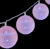 Krist+ Bollenslinger LED Ø 4 cm 2 m Roze