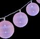 Krist+ Bollenslinger LED Ø 4 cm 2 m Roze