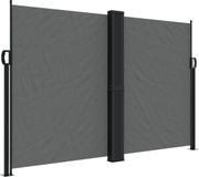 vidaXL Windscherm uittrekbaar 160x1000 cm antracietkleurig