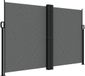 vidaXL Windscherm uittrekbaar 160x1000 cm antracietkleurig