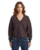 G-Star Washed Loose V Sw Wmn Dames Sweater Chocolate Plum GD