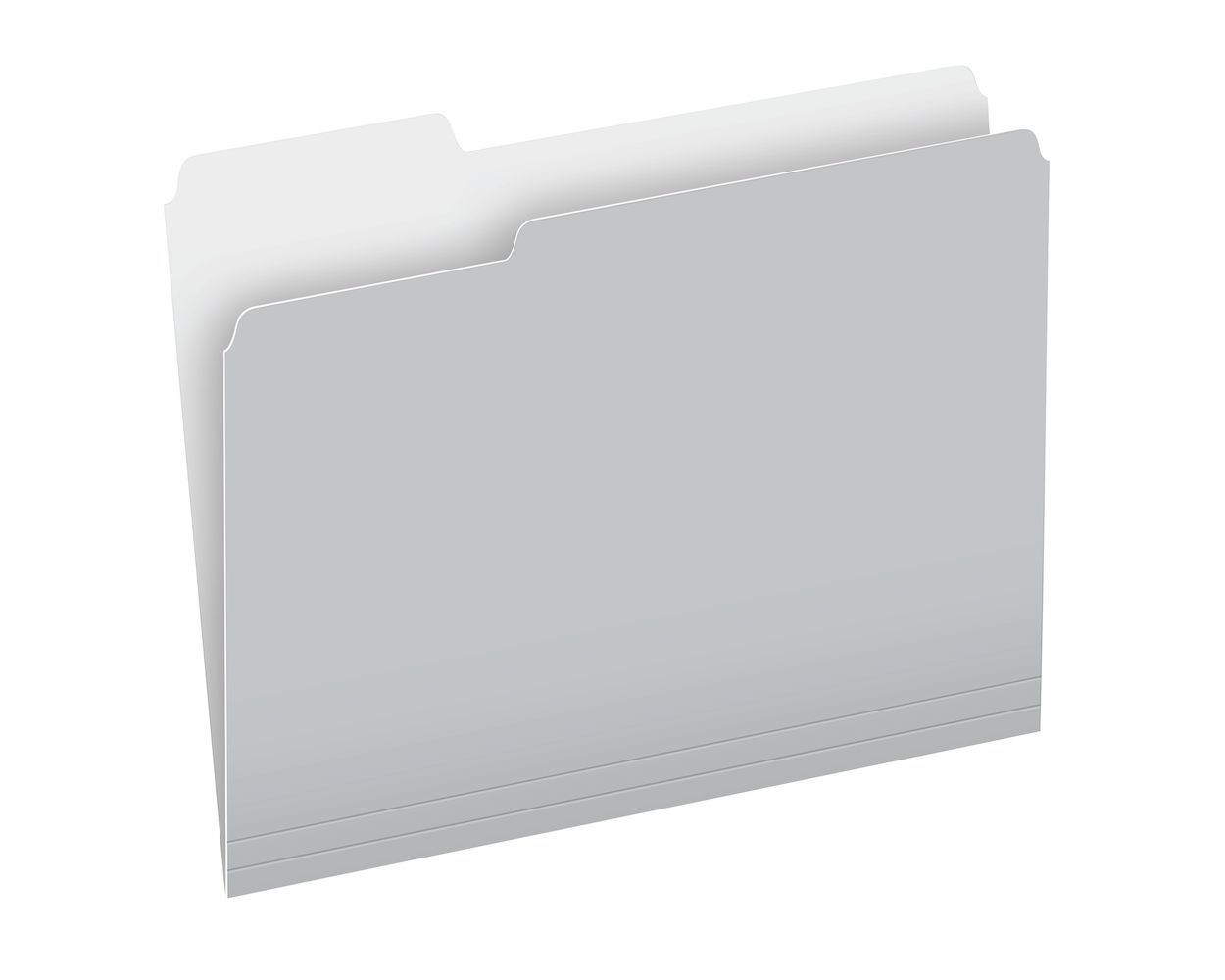 Pendaflex 152 1/3 GRA Manila Folder Letter Grey 100/Box