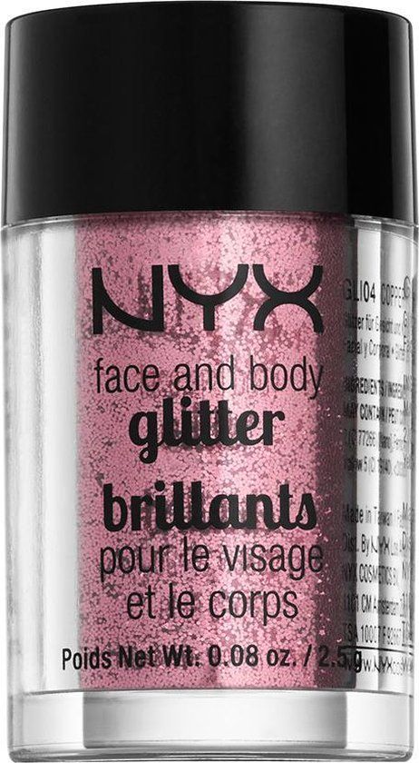 NYX Professional Makeup Face & Body Glitter - Rose - 2.5g