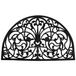 J & M Home Fashions Smeedijzer Half Ronde Natuurlijke Rubber Deurmat, 24-Inch door 36-Inch