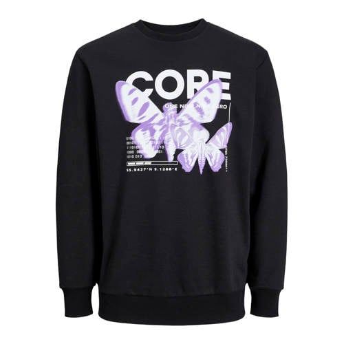 JACK & JONES CORE JCOEDITION Sweater with Print Black