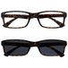 Leesbril The Reading Glasses Company Brown Tortoiseshell Readers With UV 400 Sun Reader Value Twin Pack Heren 1 set van 2 leesbrillen & Sun Reader Uniseks (1 stuk)