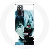 Maniacase Hoesje voor Xiaomi Redmi Note 10 Pro Tokyo Ghoul Gezicht Half