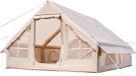 Vevor Opblaasbare Tent voor Kamperen 5-8 Persoons Glamping Tent met Pomp 4x3x2m