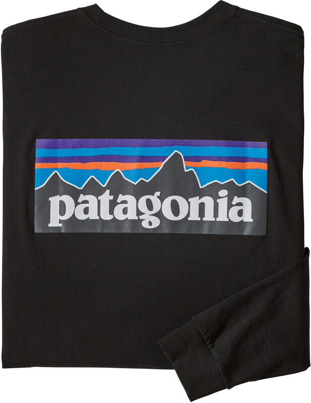 Patagonia P-6 Logo Long Sleeved Responsibili Tee Heren, black M 2020 Longsleeves