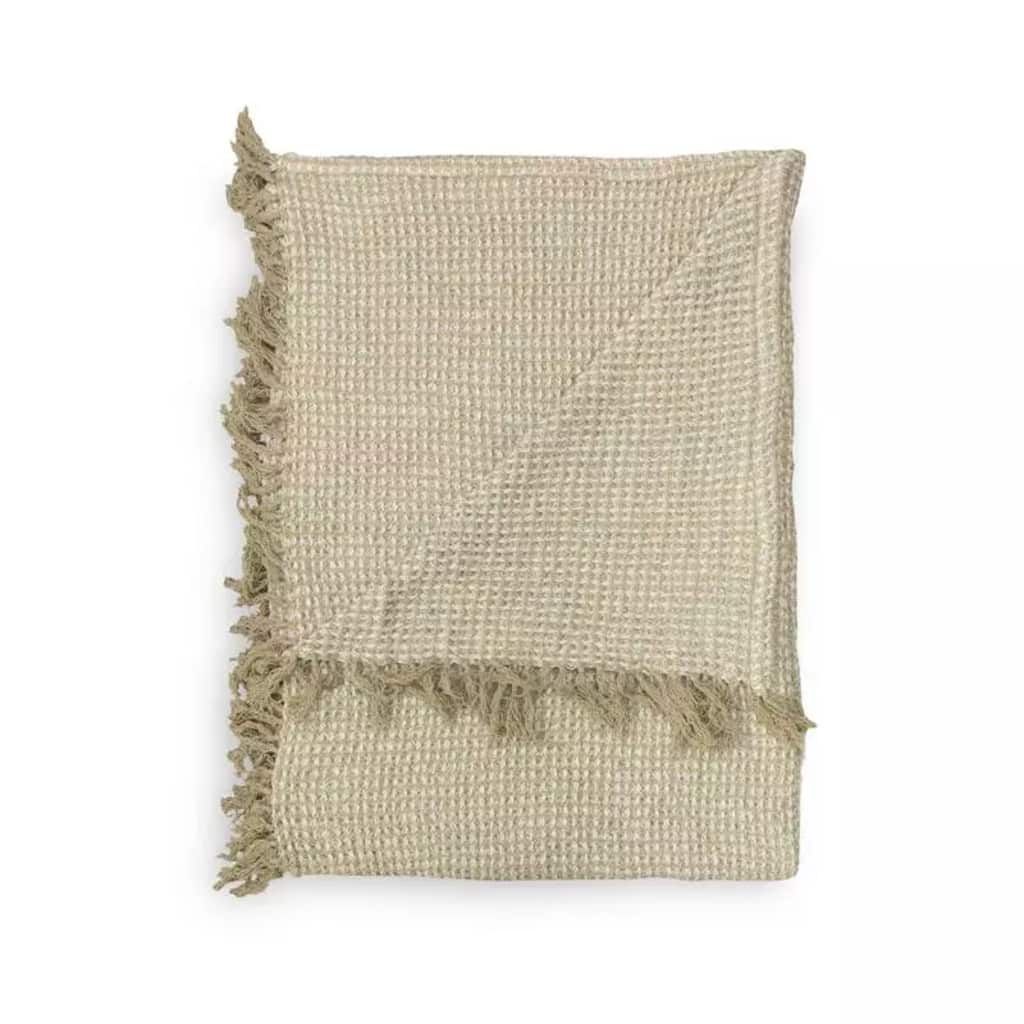 Heckett & Lane Lien plaid - beige - 150 x 200 cm - katoen