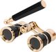 Sinocor GmbH Jumelles - Lunettes d'opéra - 3X25 - Or et Noir - 90×30×50mm - Avec poignée - Portable - Cadeaux pour enfants