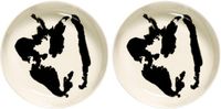 Serax - Ottolenghi Feast - Assiette - Blanc/Noir - 22 Ø - 2 pièces