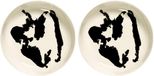 Serax - Ottolenghi Feast - Assiette - Blanc/Noir - 22 Ø - 2 pièces