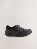 Next - Jongens - Schoolschoenen van leer met elastische veters - Zwart
