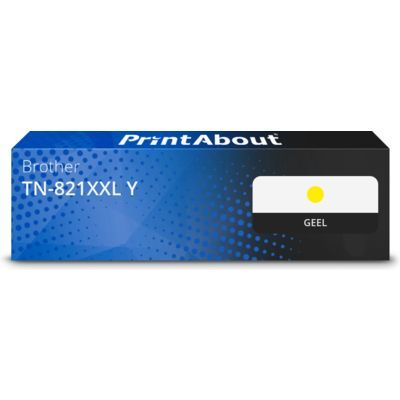 PrintAbout huismerk Toner TN-821XXL Y Geel Extra hoge capaciteit - Geschikt voor Brother