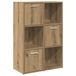 VidaXL Boekenrek 60,5x30x90 cm bewerkt hout artisanaal eikenkleurig