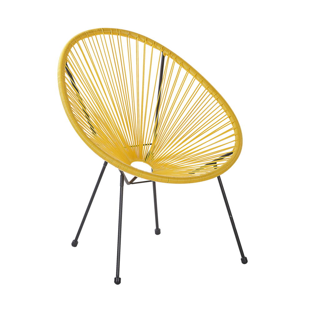 Beliani ACAPULCO II Tuinstoel - Geel