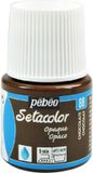 Merkloos Pebeo Setacolor Opaque Textielverf - 88 Chocolate - 45 ml