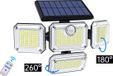 Lichtendirect Solar Wandlamp Buiten - 333 LED's - Met Bewegingssensor, Afstandsbediening, en Verstelbaar - Zonne-energie