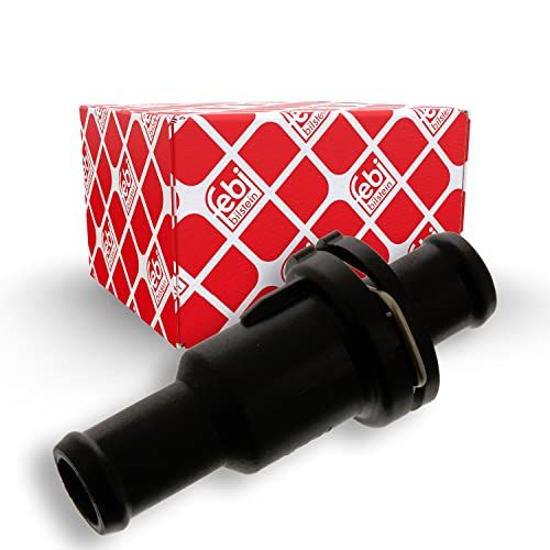 febi bilstein 38713 Thermostaat voor transmissieoliekoeler met afdichtringen, pak van één, Zwart