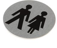 Oxloc Pictogram rvs zelfkl. Dames/Heren
