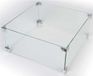 Happy Cocooning Glazen Ombouw voor Vuurtafel Vierkant/Rechthoek 56x56x26 cm