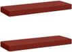vidaXL - 2-delige - Bankkussens - VUGHT - 2 - st - 100% - Polyester - Rood