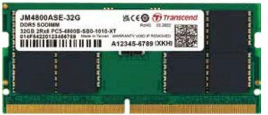 Transcend JetMemory JM4800ASE-16G geheugenmodule 16 GB DDR5 4800 MHz