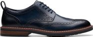 Clarks Aldwin Limit Veterschoenen Blauw Leer Heren Maat 41.5