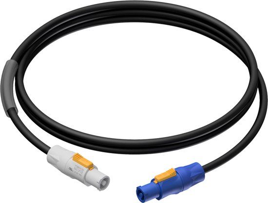 The Eclipse Powercon Linkkabel 5M - N-connector - N-connector - 5 m - Zwart