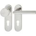 Häfele Garniture de béquille LDH 2171 Acier inoxydable mat Plaque courte, garniture interchangeable droite