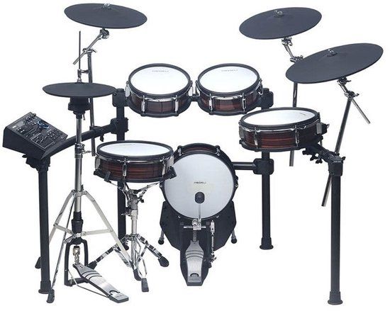 Medeli MZ923 Elektronisch Drumstel met Mesh Heads en Vintage Rosewood Afwerking
