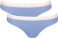 Sloggi Women GO Ribbed Brazil (2-pack) - dames slip - lila