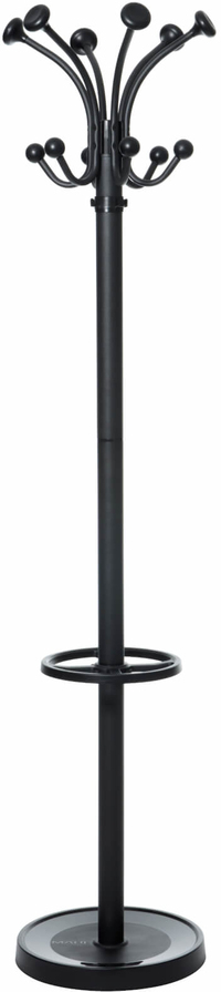 MAULnubis Coat Rack - 20 Hooks - Black - Ø 40 cm