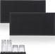 Merkloos Relaxdays Barmat, set van 2, 30 x 15 cm, PVC, zwart